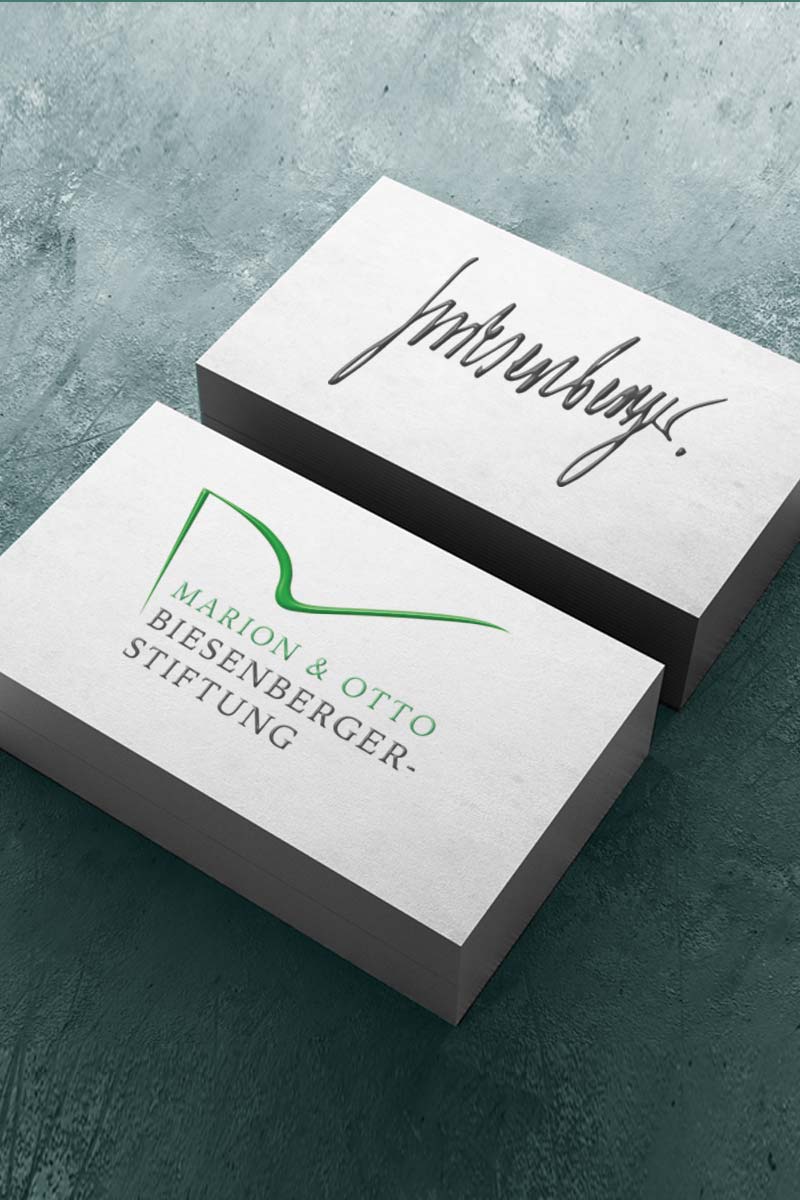 Corporate Design, Logo-Design für Marion und Otto Biesenberger-Stiftung