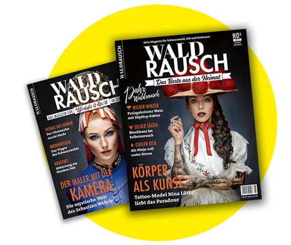 Titelseiten des Magazins Waldrausch